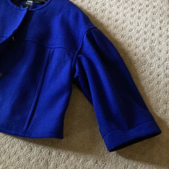 Worth 3/4” sleeves, cropped wool jacket - Picture 2 of 4